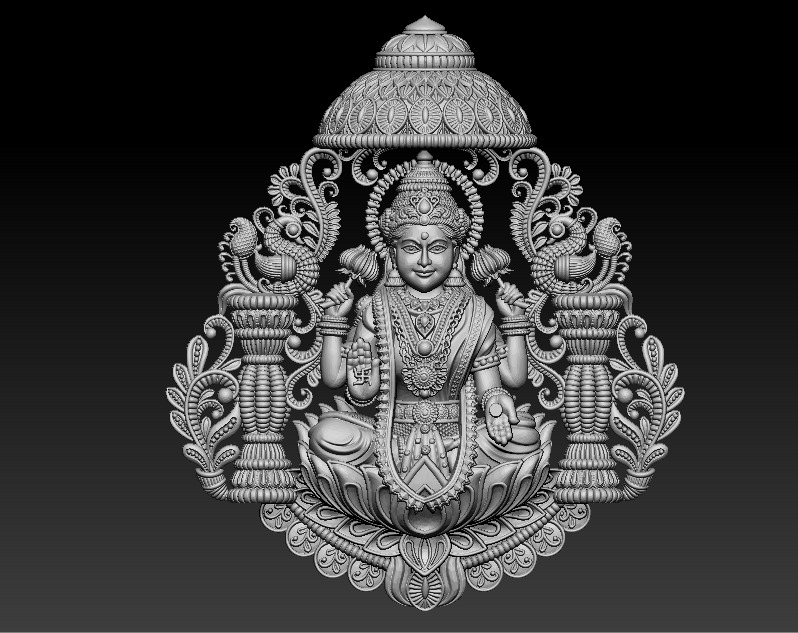 50 PIS Laxmi Mata 3D print model 3D print model_73