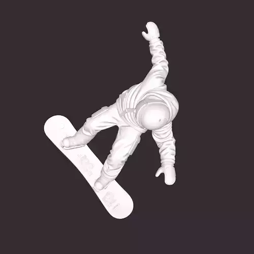 snowboarder 3D print model