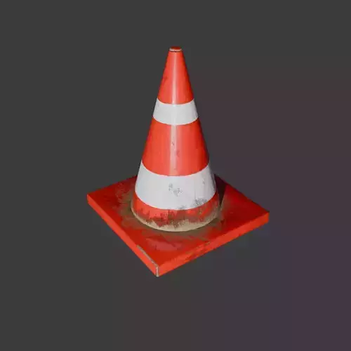 3D Cone Model - Low Polygonal
