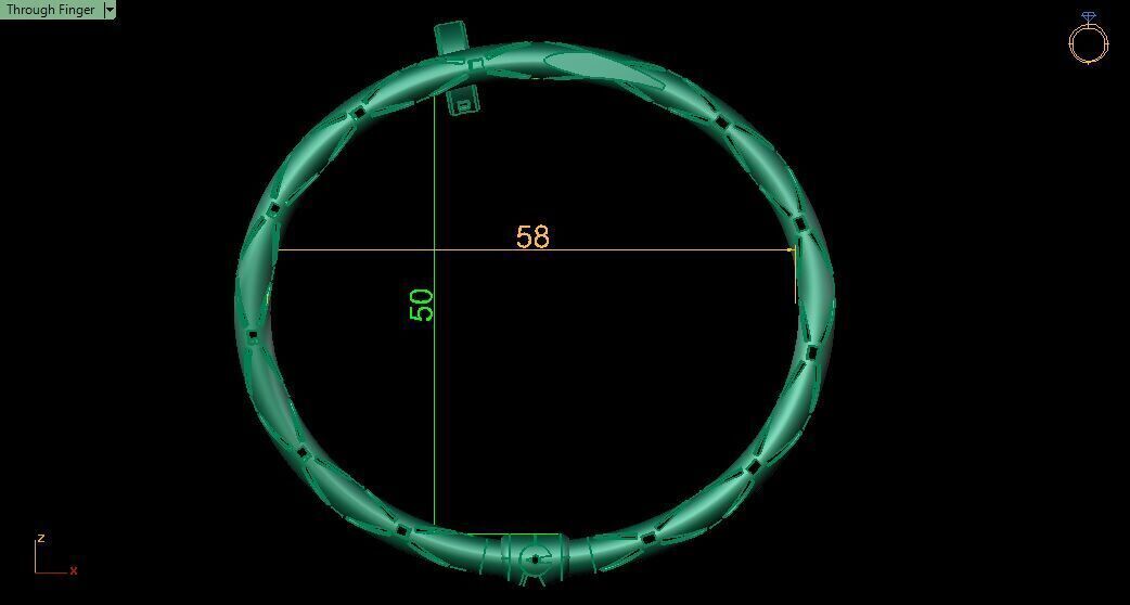 Bracelet 0031 3D print model_9