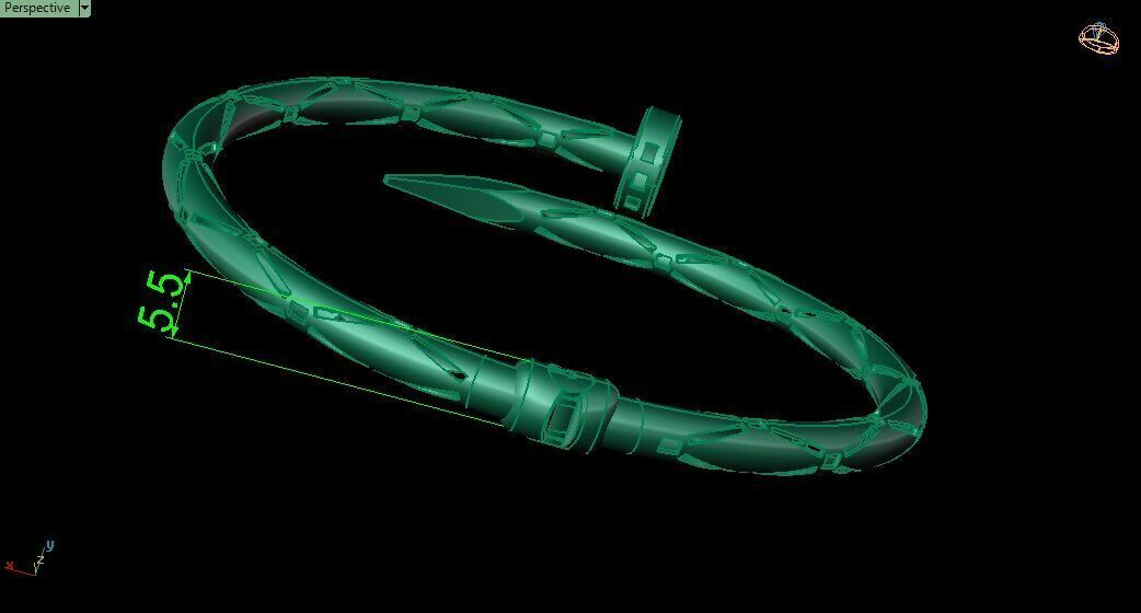 Bracelet 0031 3D print model_11