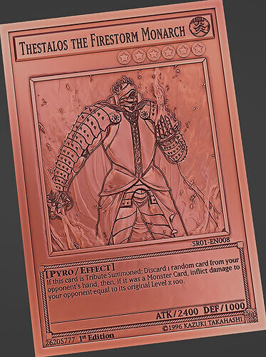 Thestalos the Firestorm Monarch - yu-gi-oh 3D print model