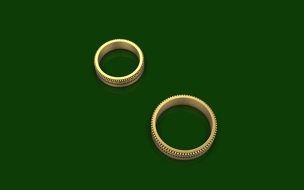Wedding Rings 3D print model_31