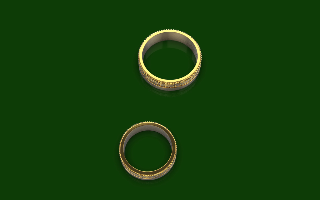 Wedding Rings 3D print model_28
