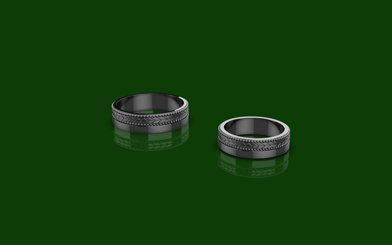 Wedding Rings 3D print model_17