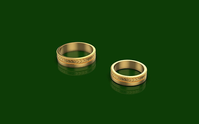 Wedding Rings 3D print model