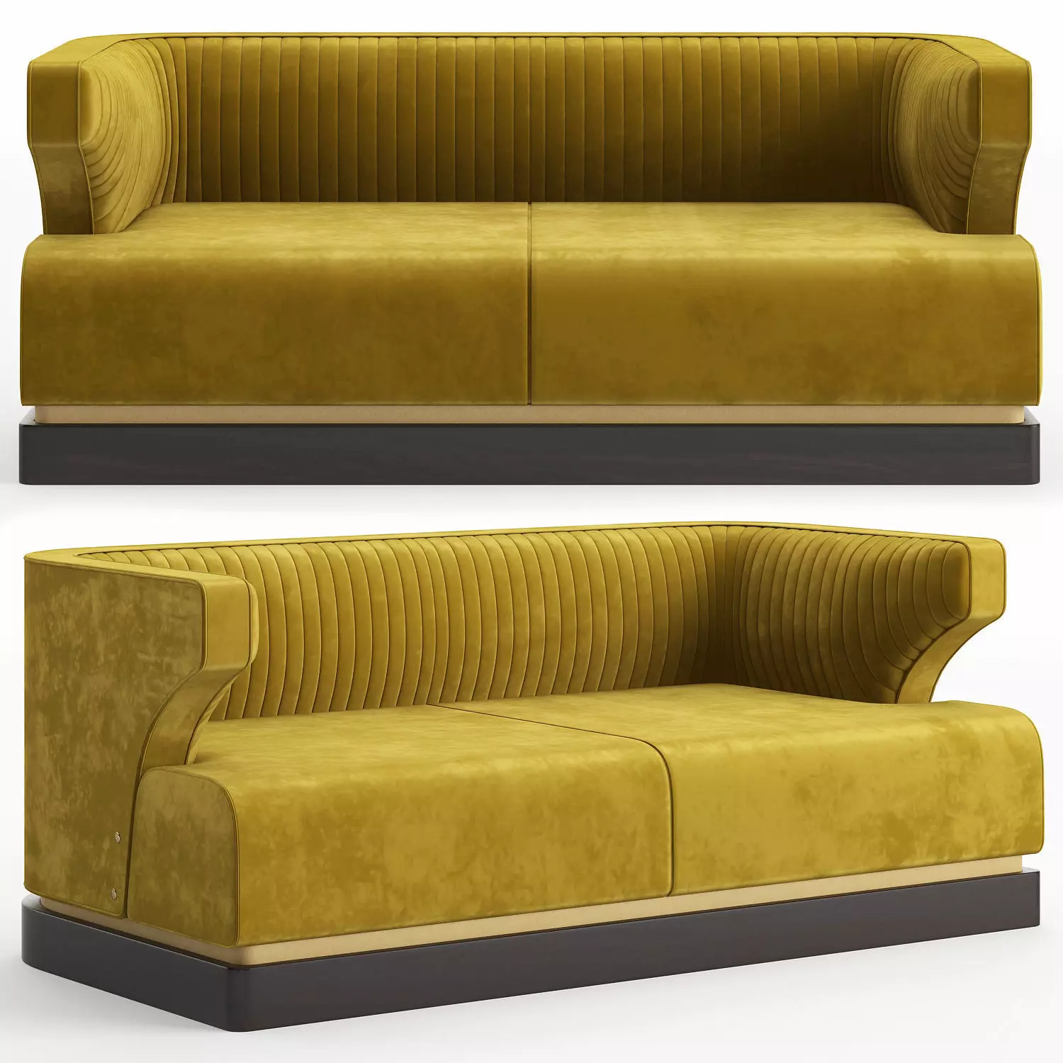 Ammons sofa Low-poly 3D model_0