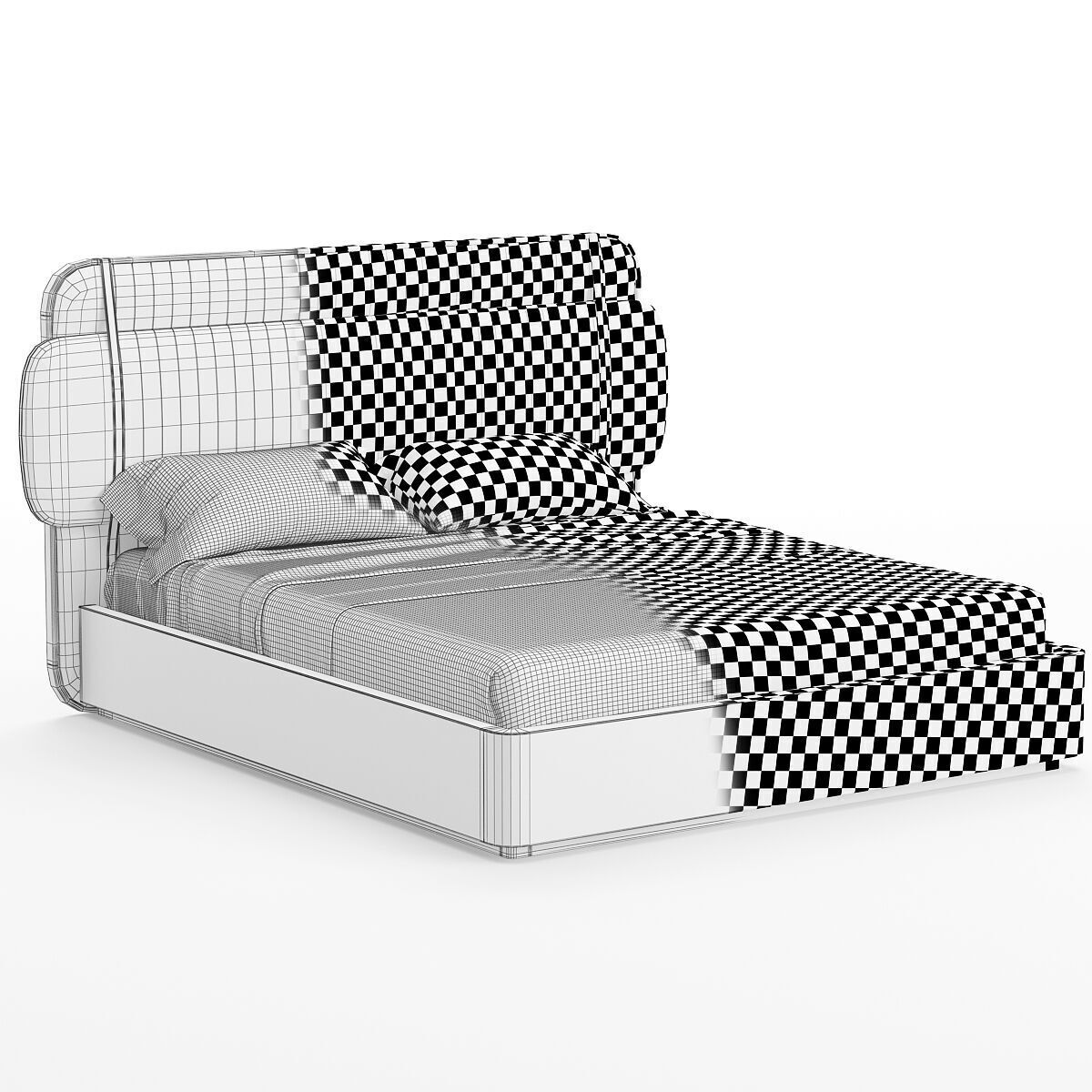 BED SCOTT Low-poly 3D model_3