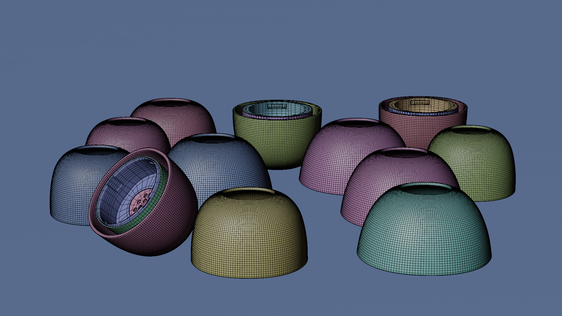 Ear buds6 Low-poly 3D model_13