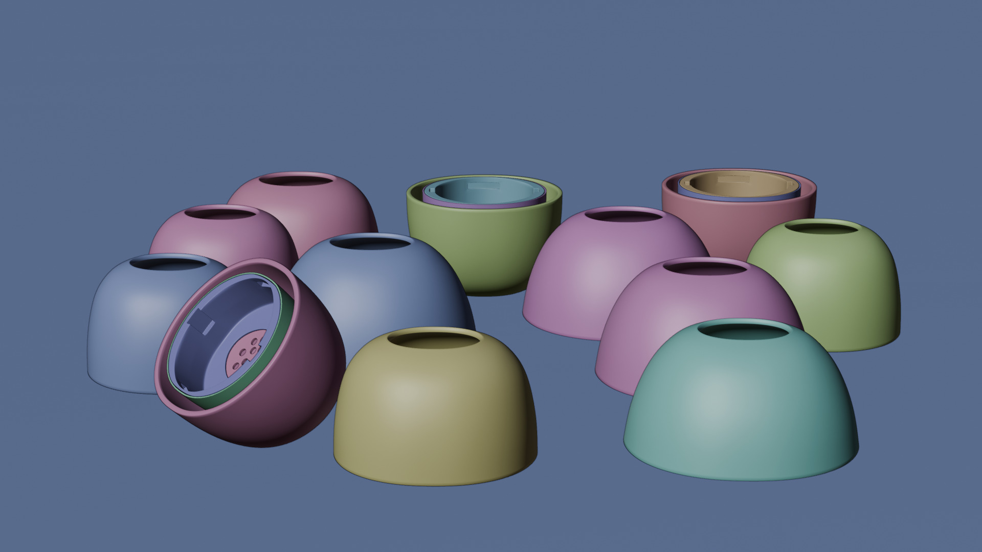 Ear buds6 Low-poly 3D model_12