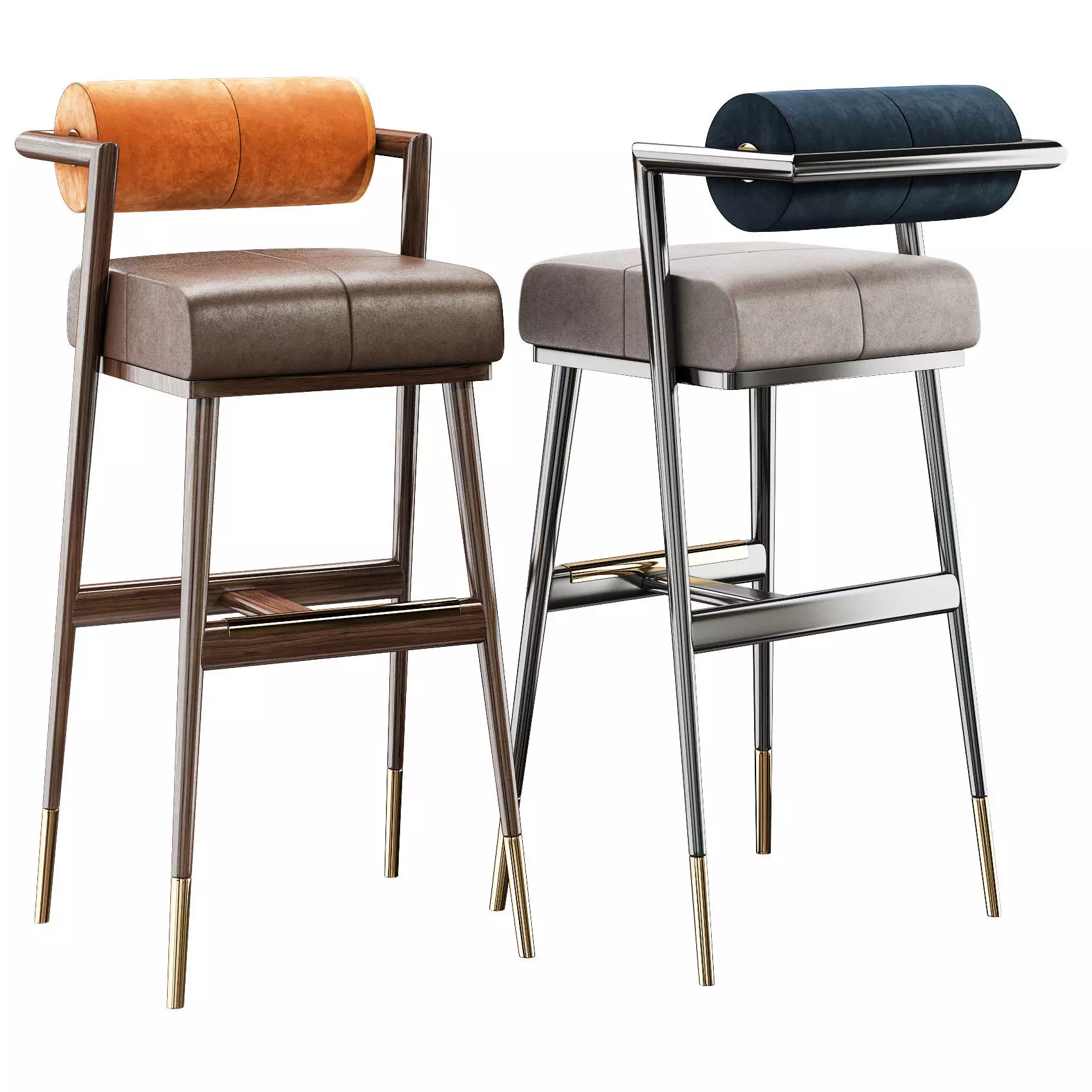 BAR CHAIR WATERS Low-poly 3D model