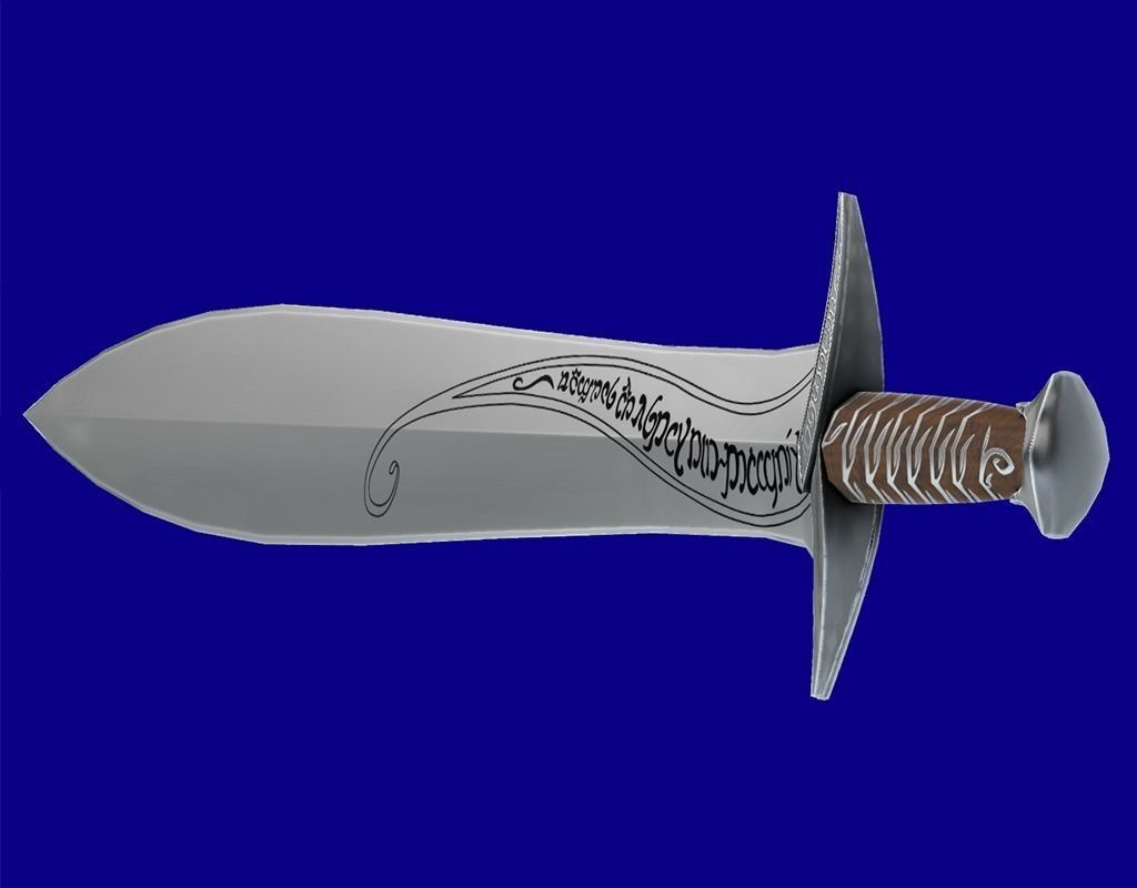 The Sting Melee Weapon Low-poly 3D model_9