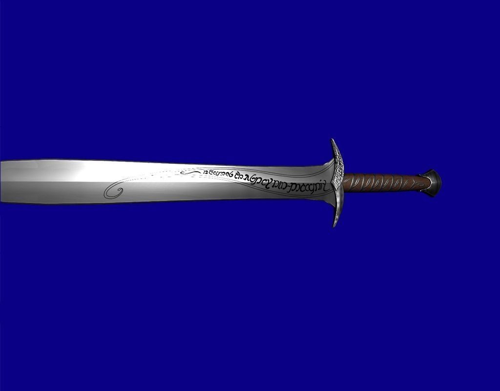 The Sting Melee Weapon Low-poly 3D model_5