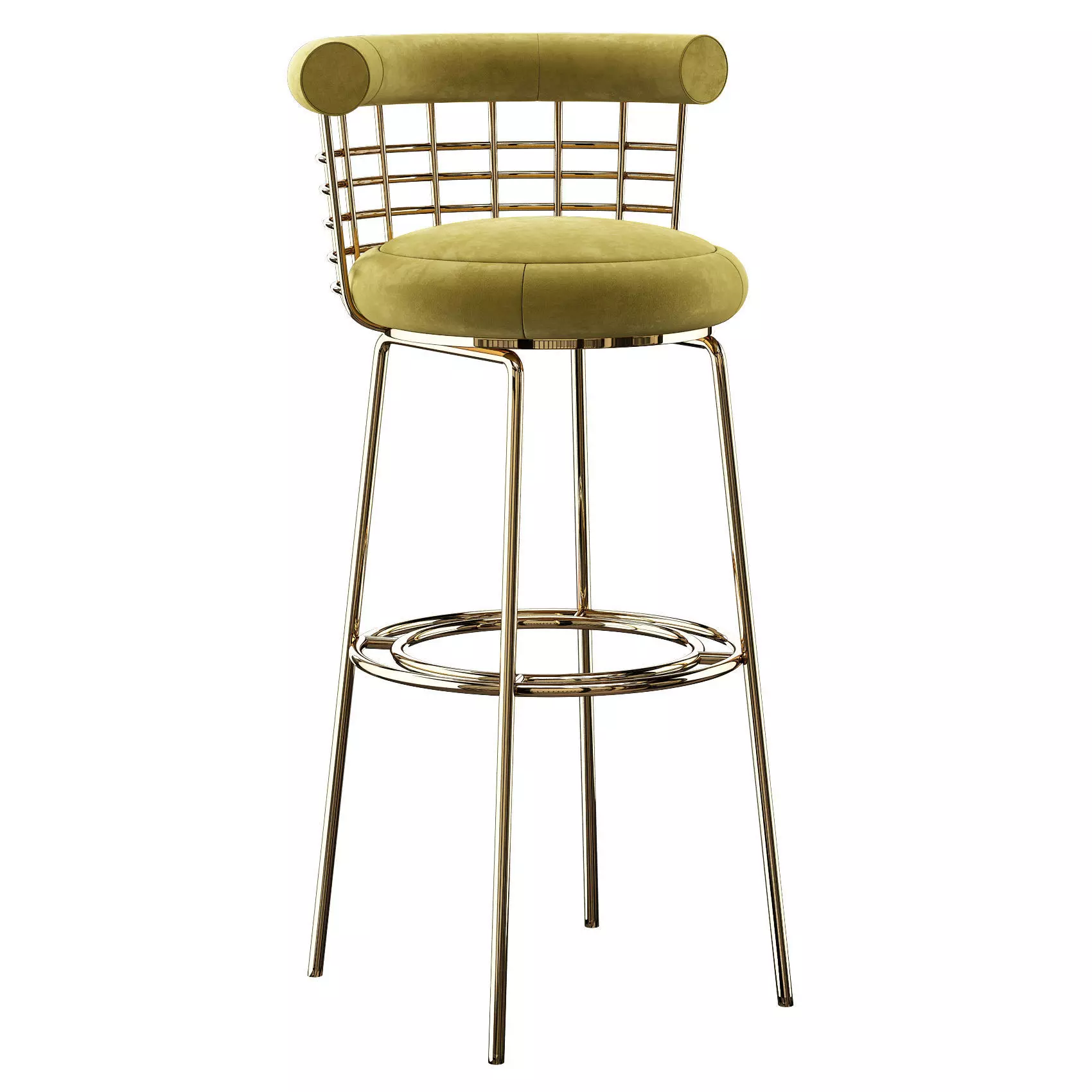 BAR CHAIR BERRY Low-poly 3D model_0