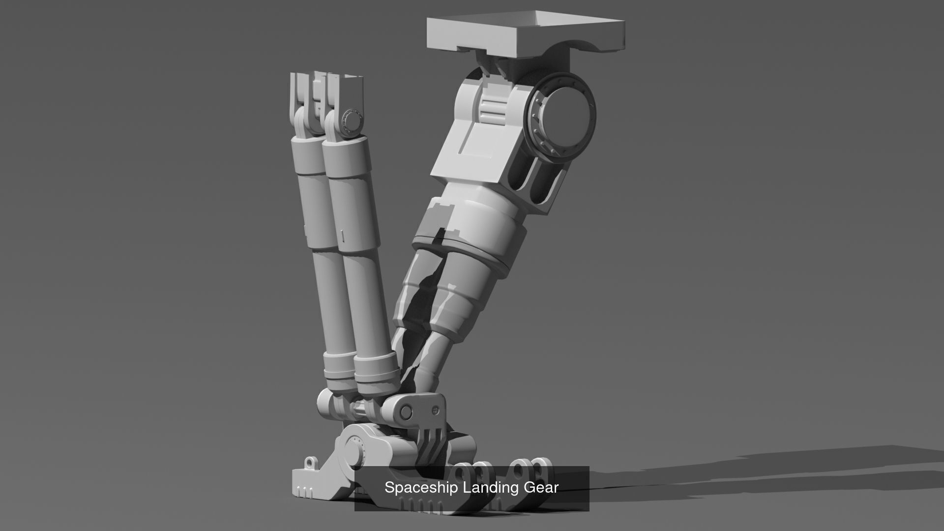 Spaceship Landing gear set and separate parts 3D Model Collection_1