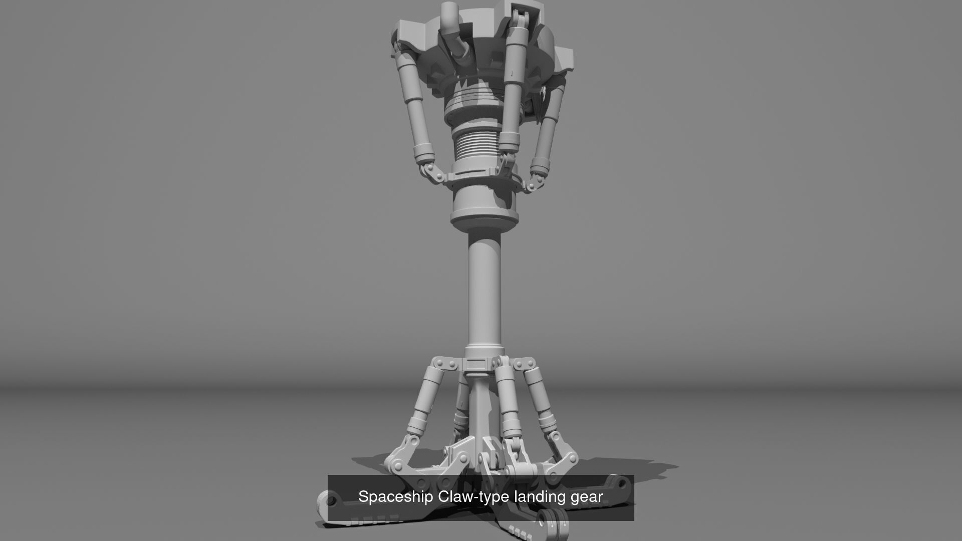 Spaceship Landing gear set and separate parts 3D Model Collection_2