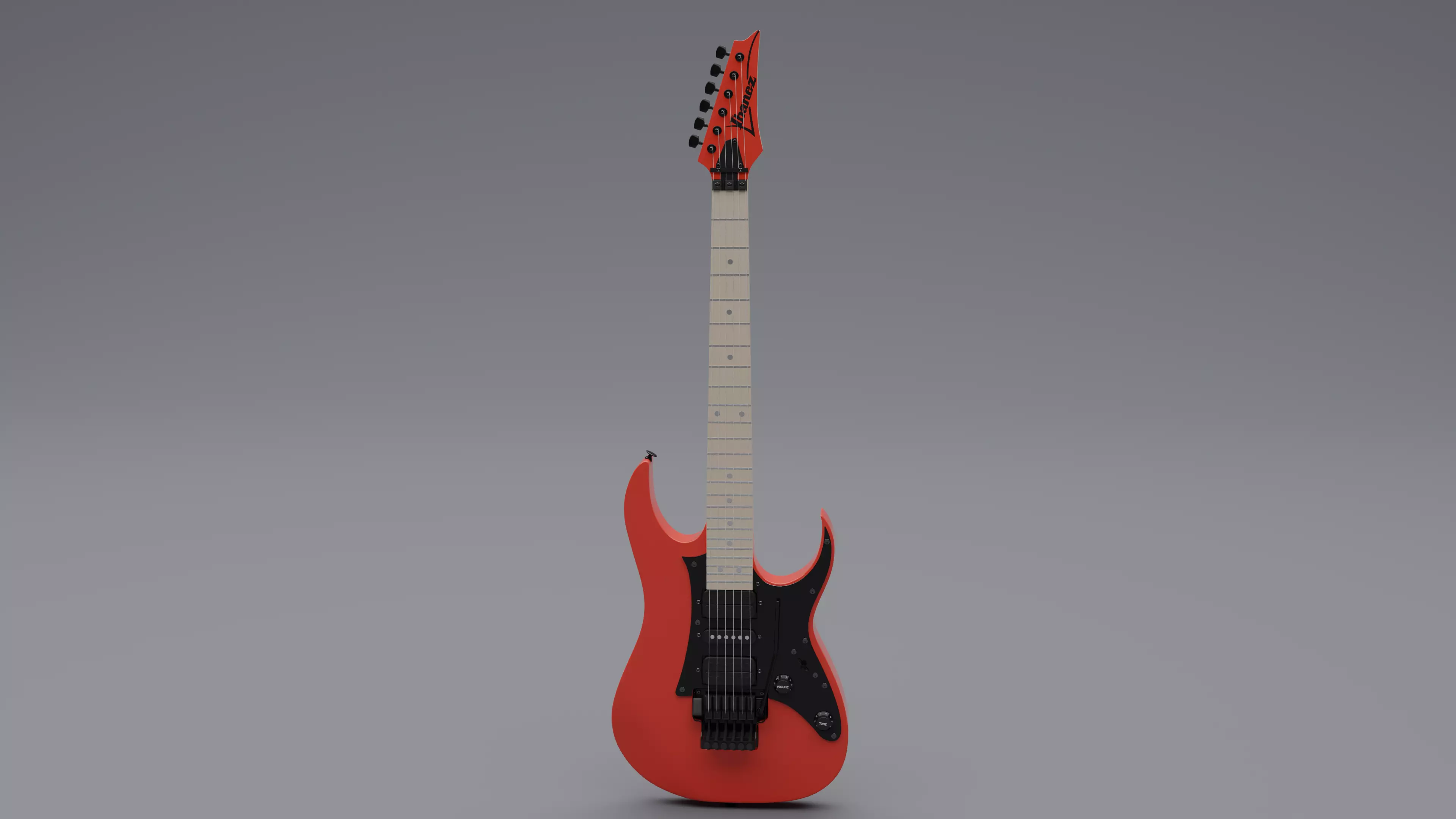Bass Guitar Low-poly 3D model_0