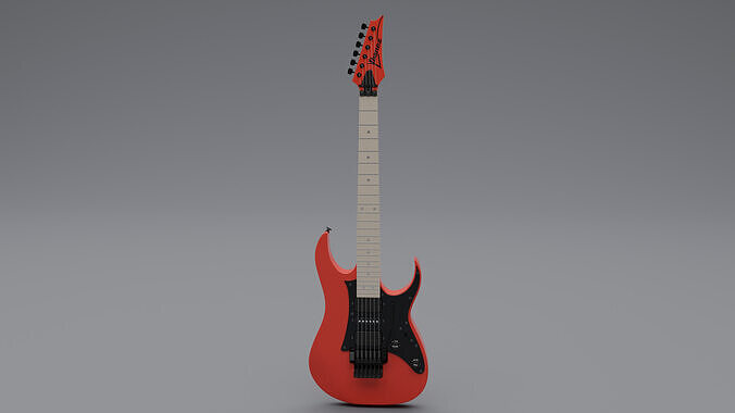Bass Guitar Low-poly 3D model