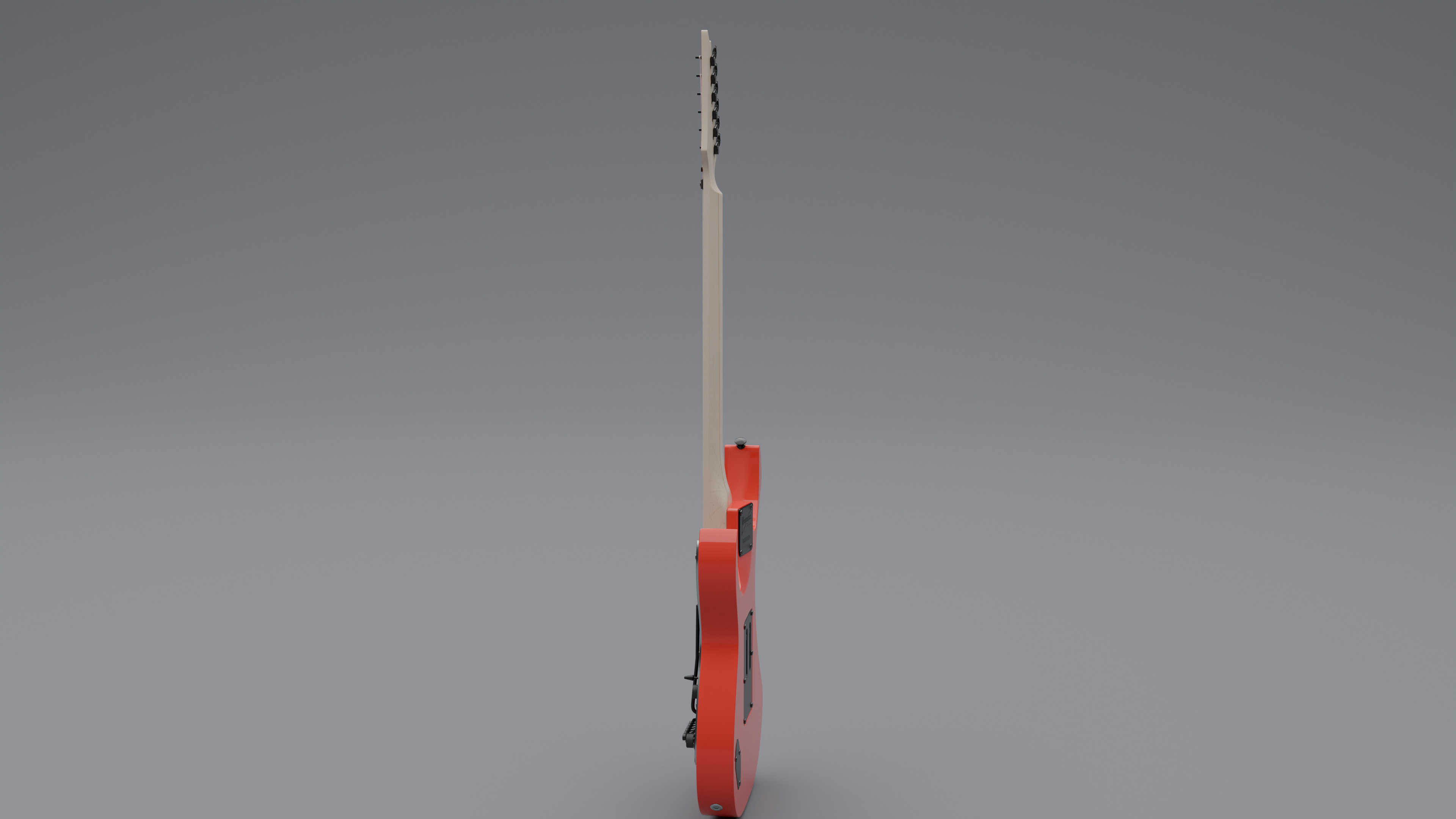 Bass Guitar Low-poly 3D model_6