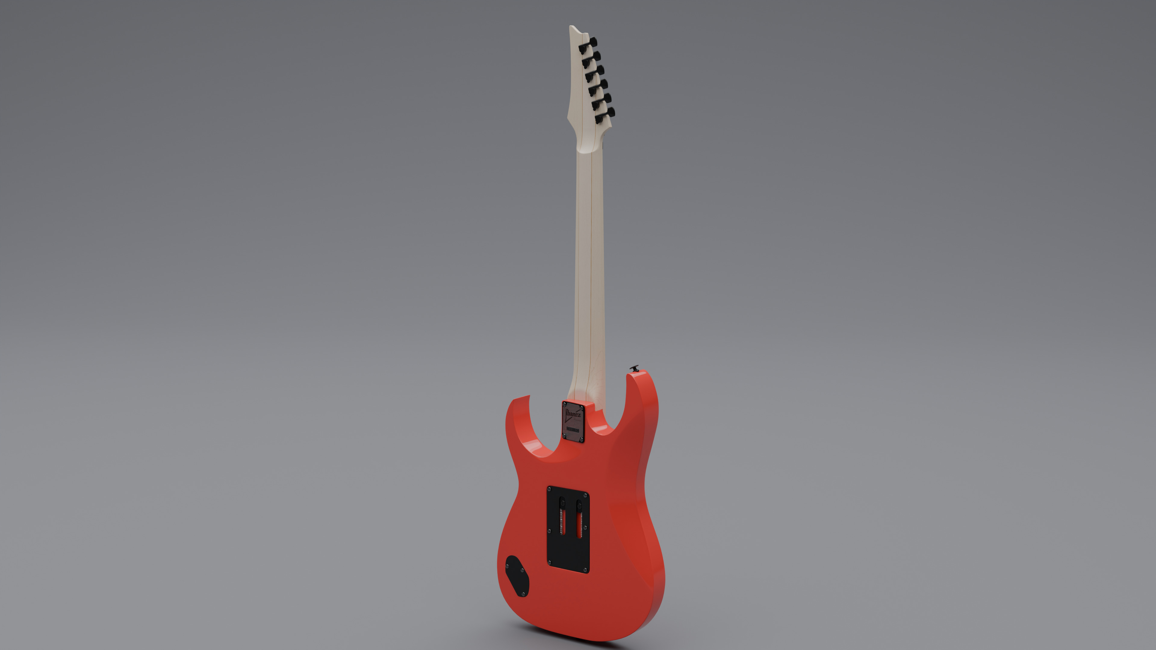 Bass Guitar Low-poly 3D model_4