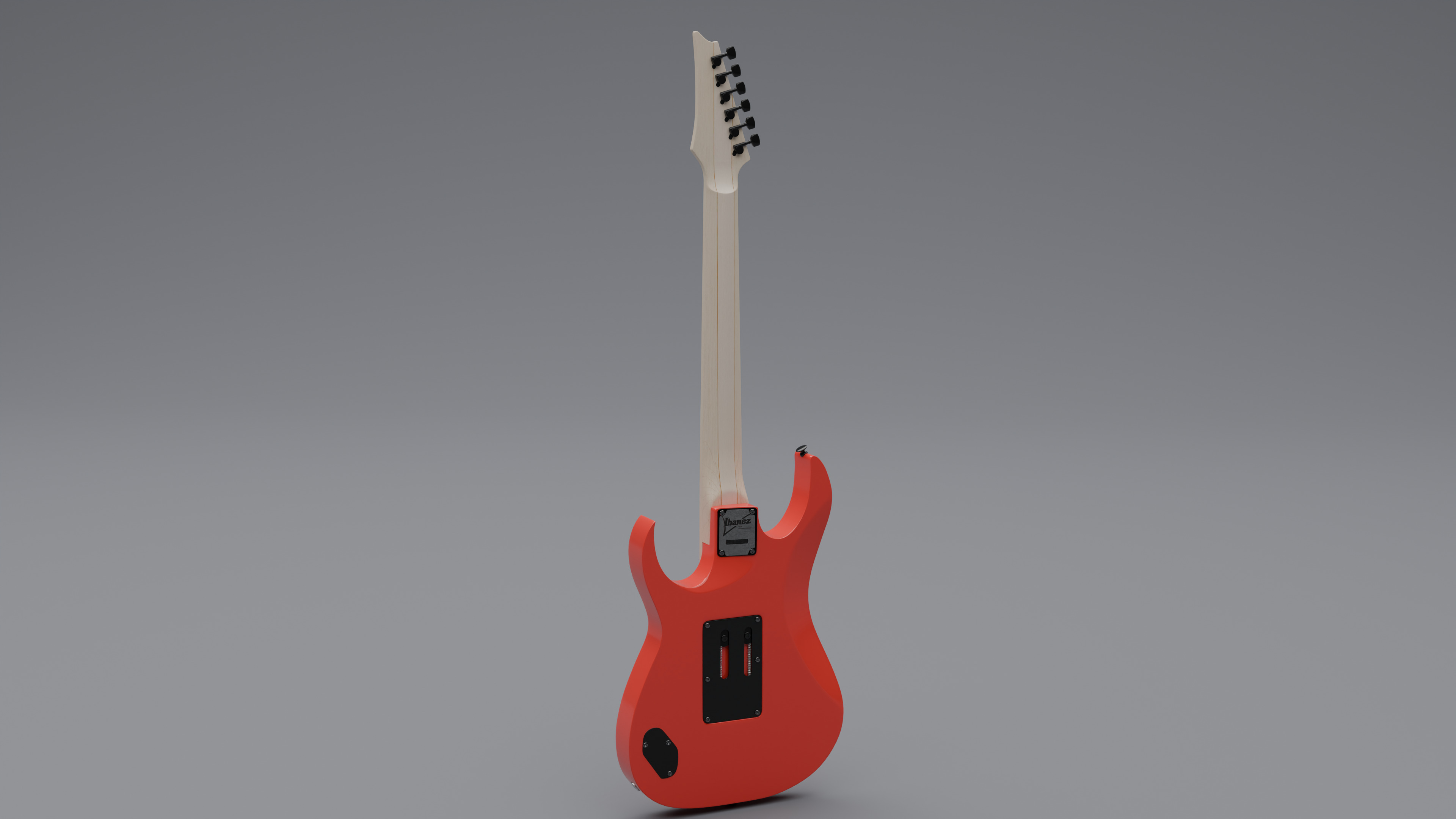 Bass Guitar Low-poly 3D model_5