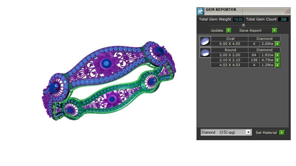 Indian Traditional Bracelets 3D print model_5