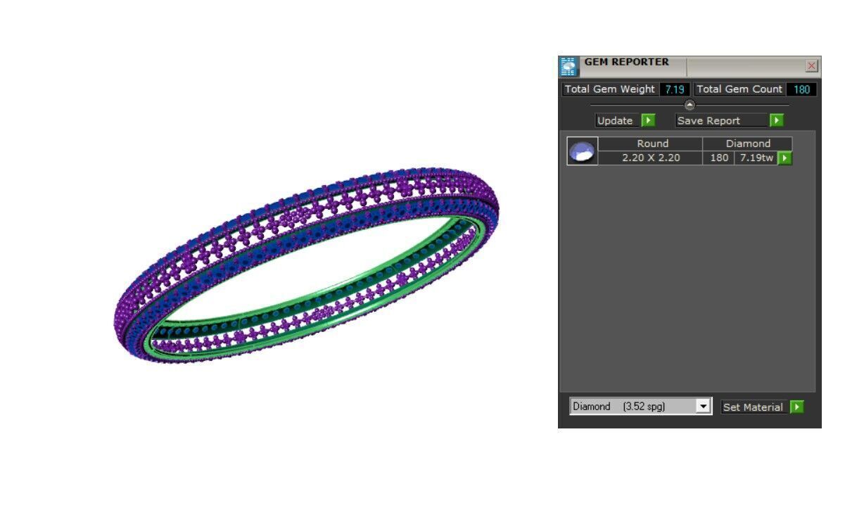 Indian Traditional Bracelets 3D print model_3
