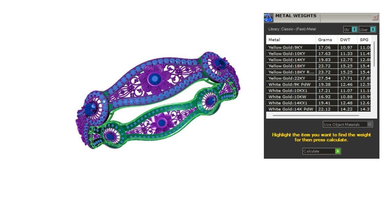 Indian Traditional Bracelets 3D print model_6