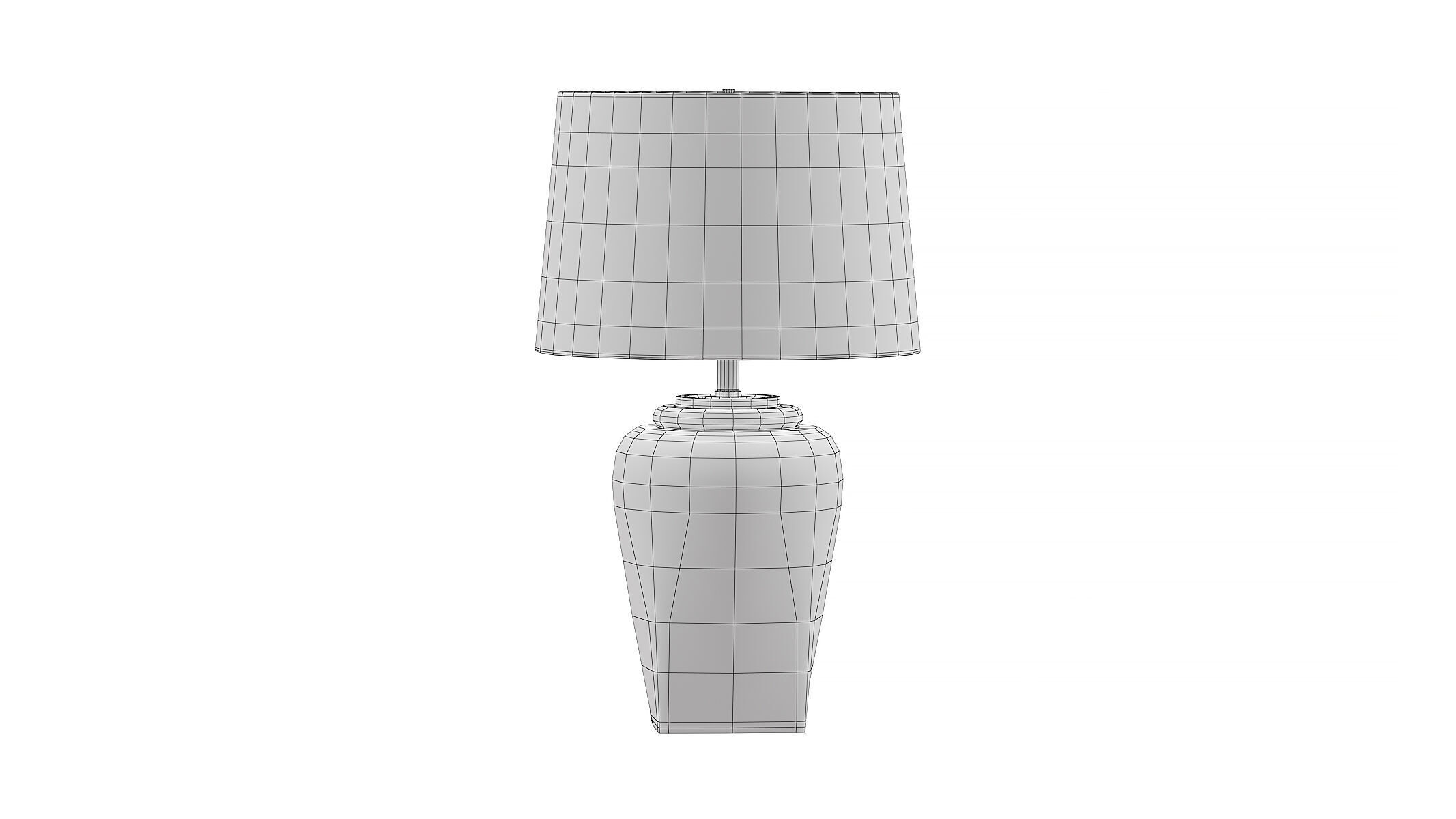 Jemma Ceramic Table Lamp INK IVY 3D model_11