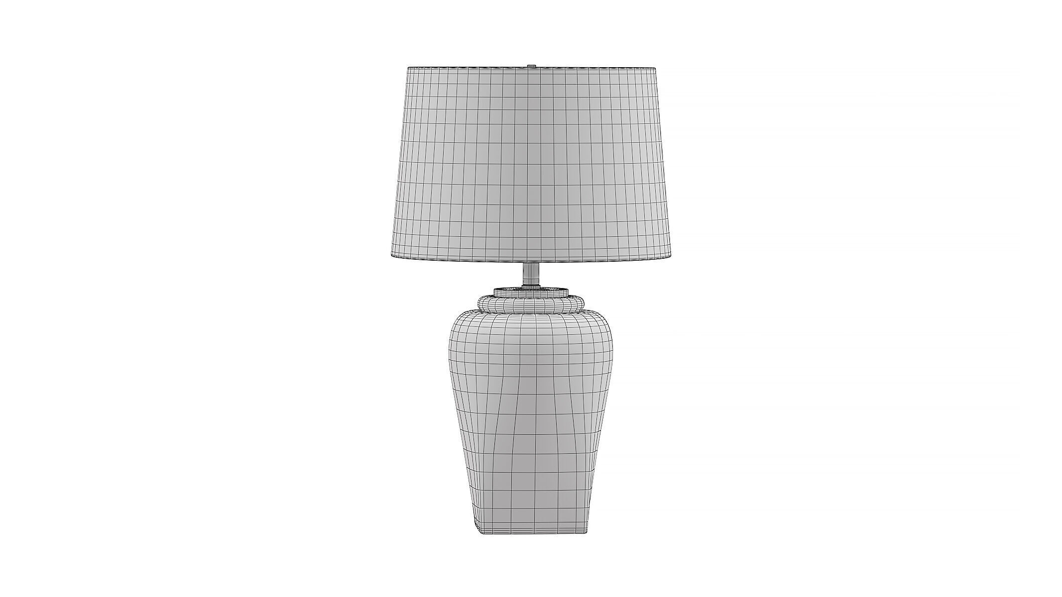 Jemma Ceramic Table Lamp INK IVY 3D model_12