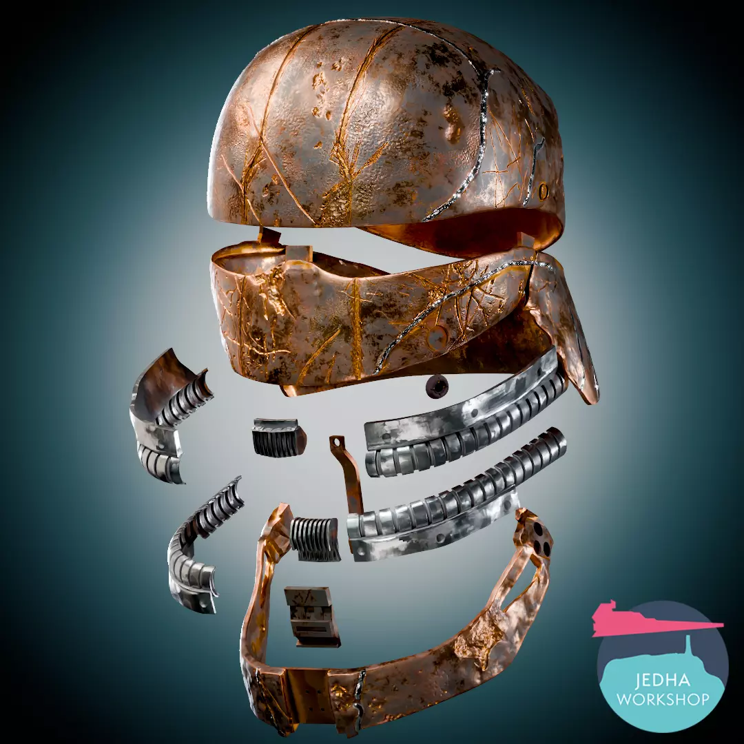 Qimir The Stranger Helmet V2 3D Print Files The Acolyte 3D print model_6