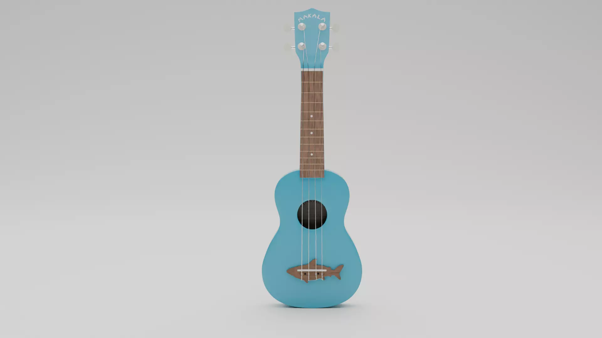 Bass Guitar Low-poly 3D model