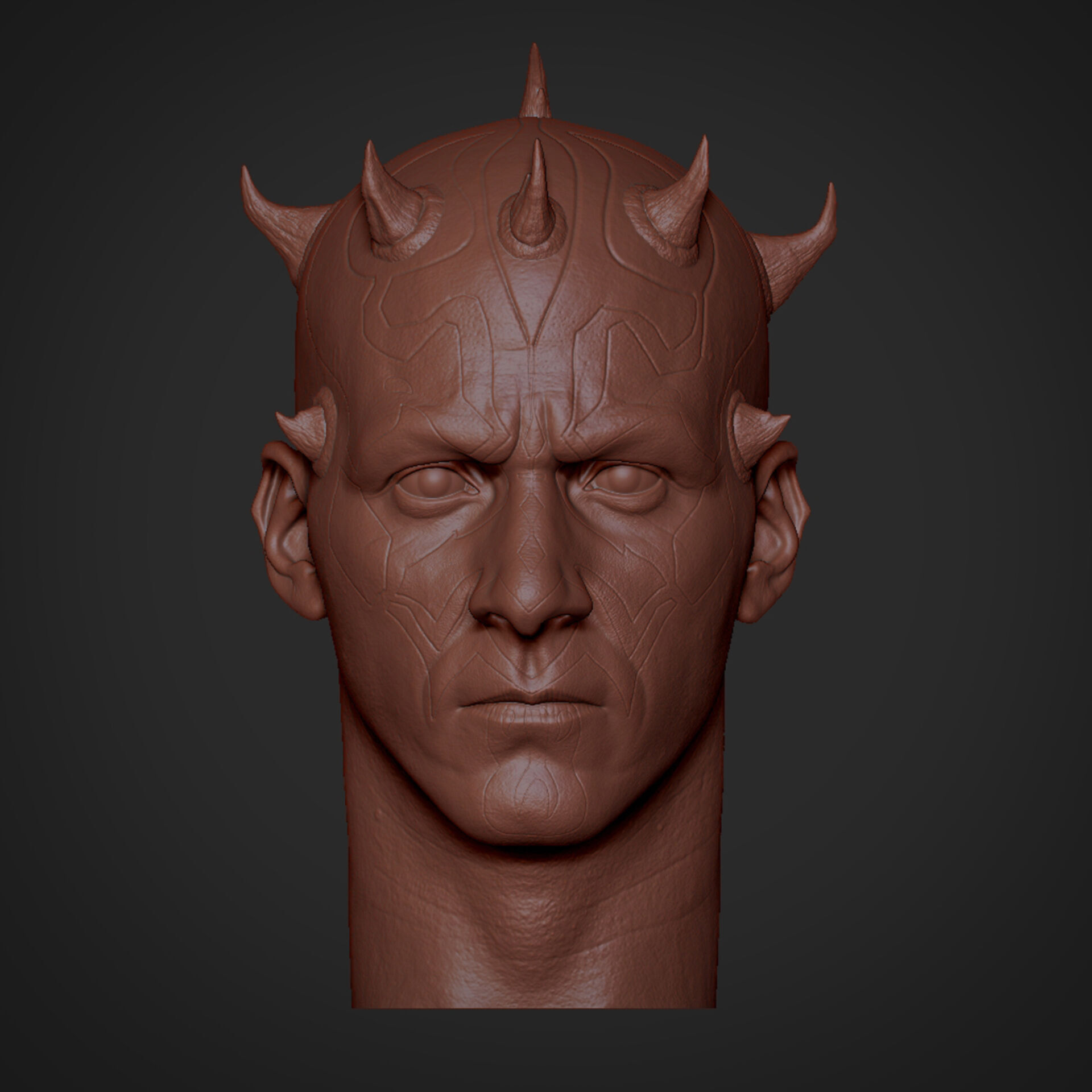 Darth Maul Head  3D print model_5