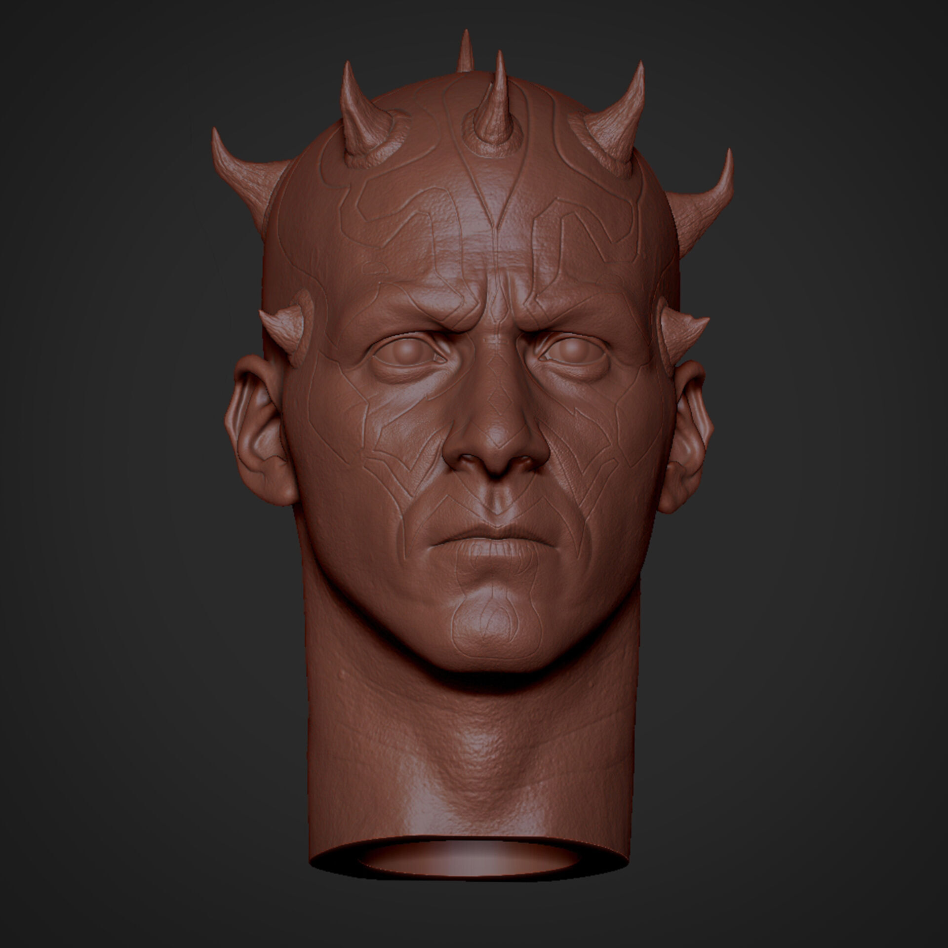 Darth Maul Head  3D print model_8