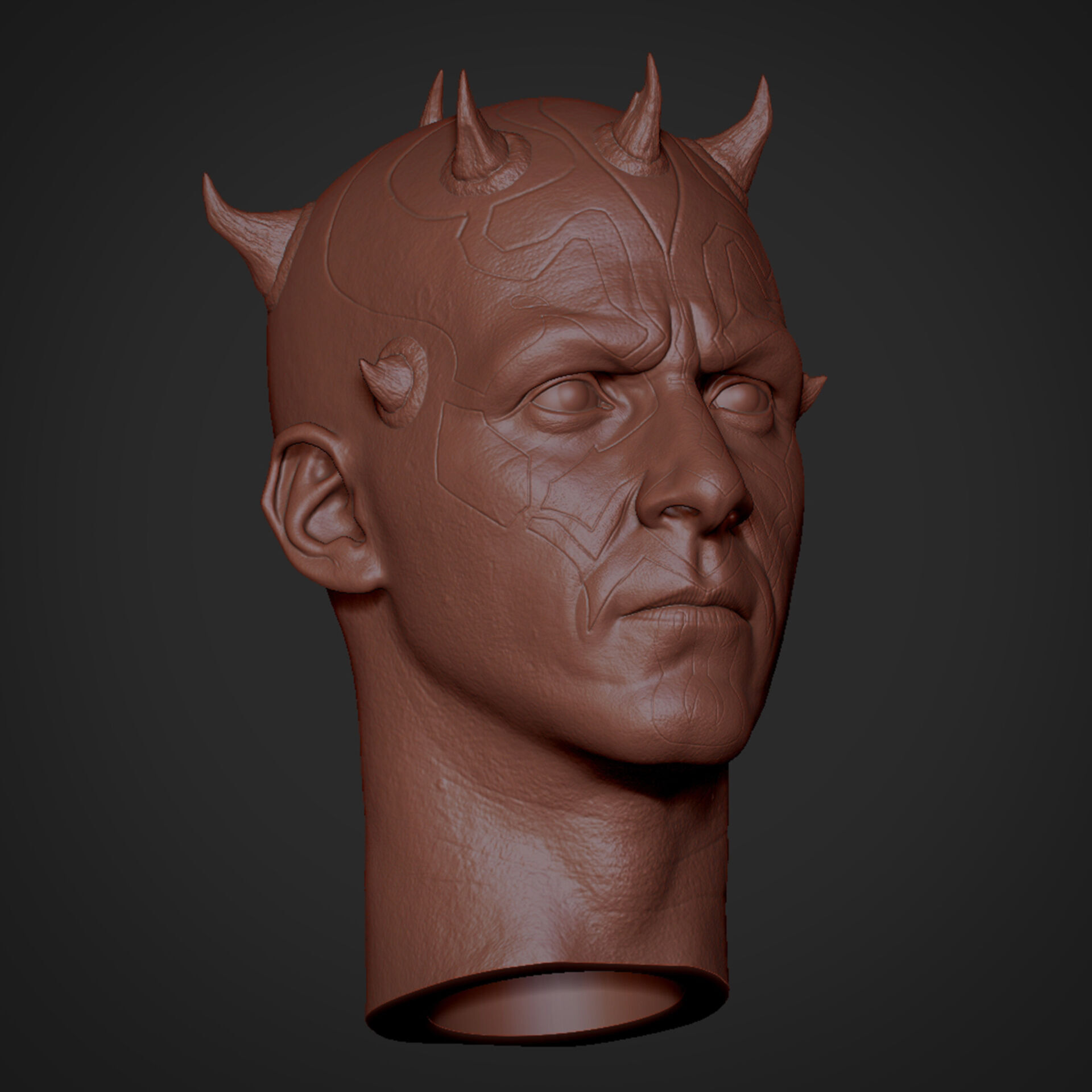 Darth Maul Head  3D print model_6