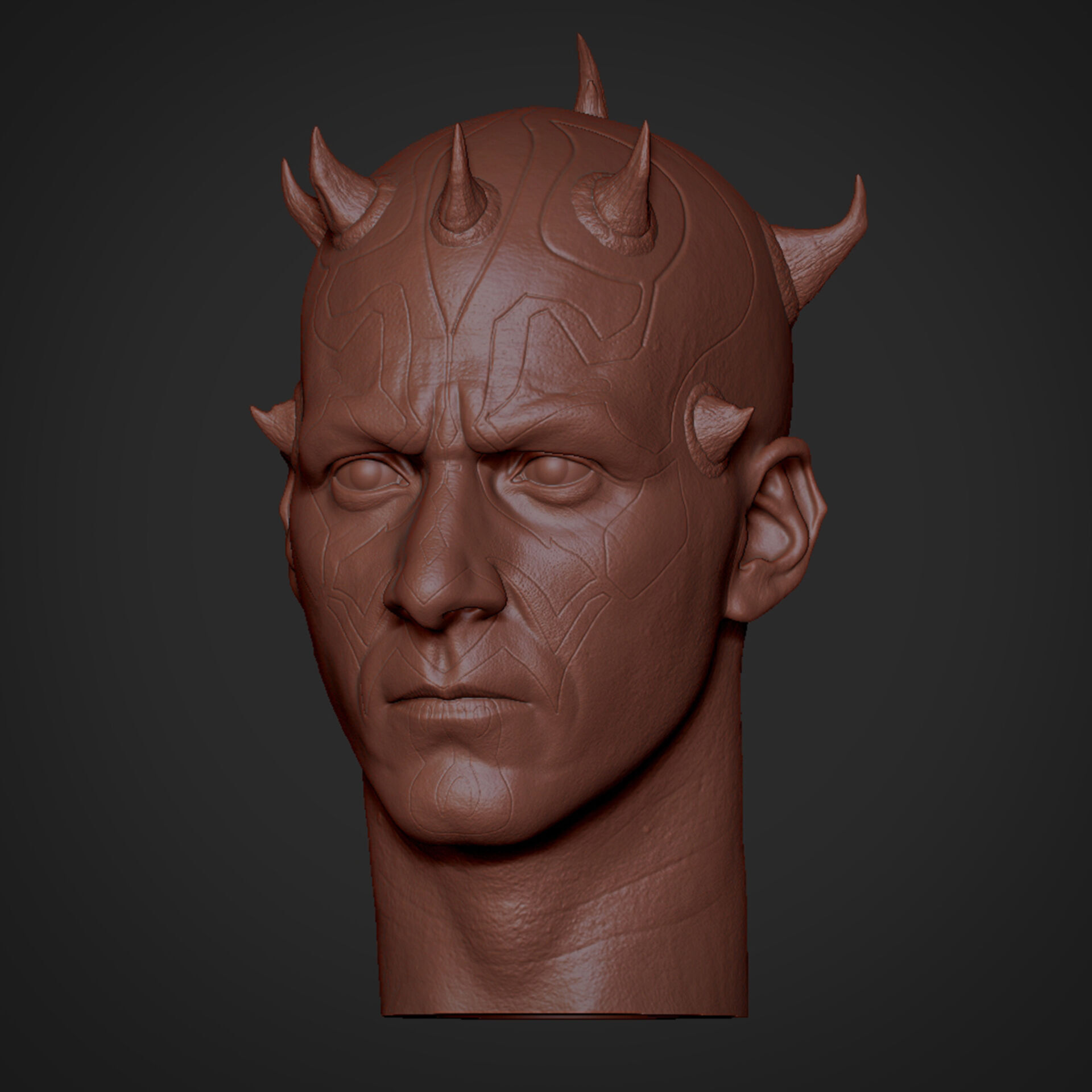 Darth Maul Head  3D print model_7