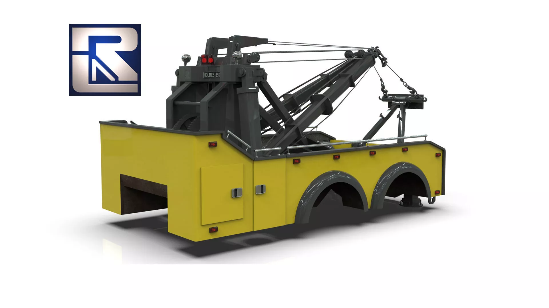 Holmes 850 Wrecker 3D Model Vintage Towing Equipment Low-poly 3D model