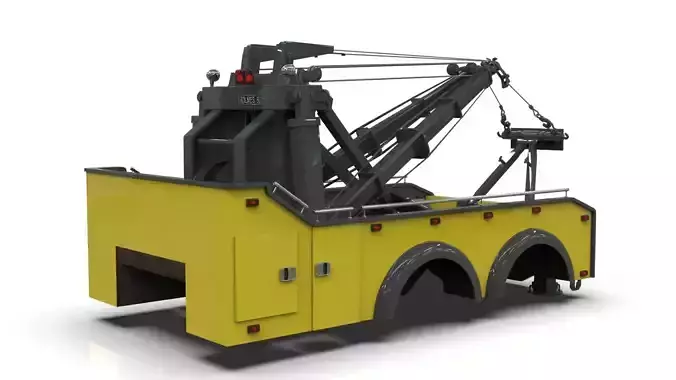 Holmes 850 Wrecker 3D Model   Vintage Towing Equipment 