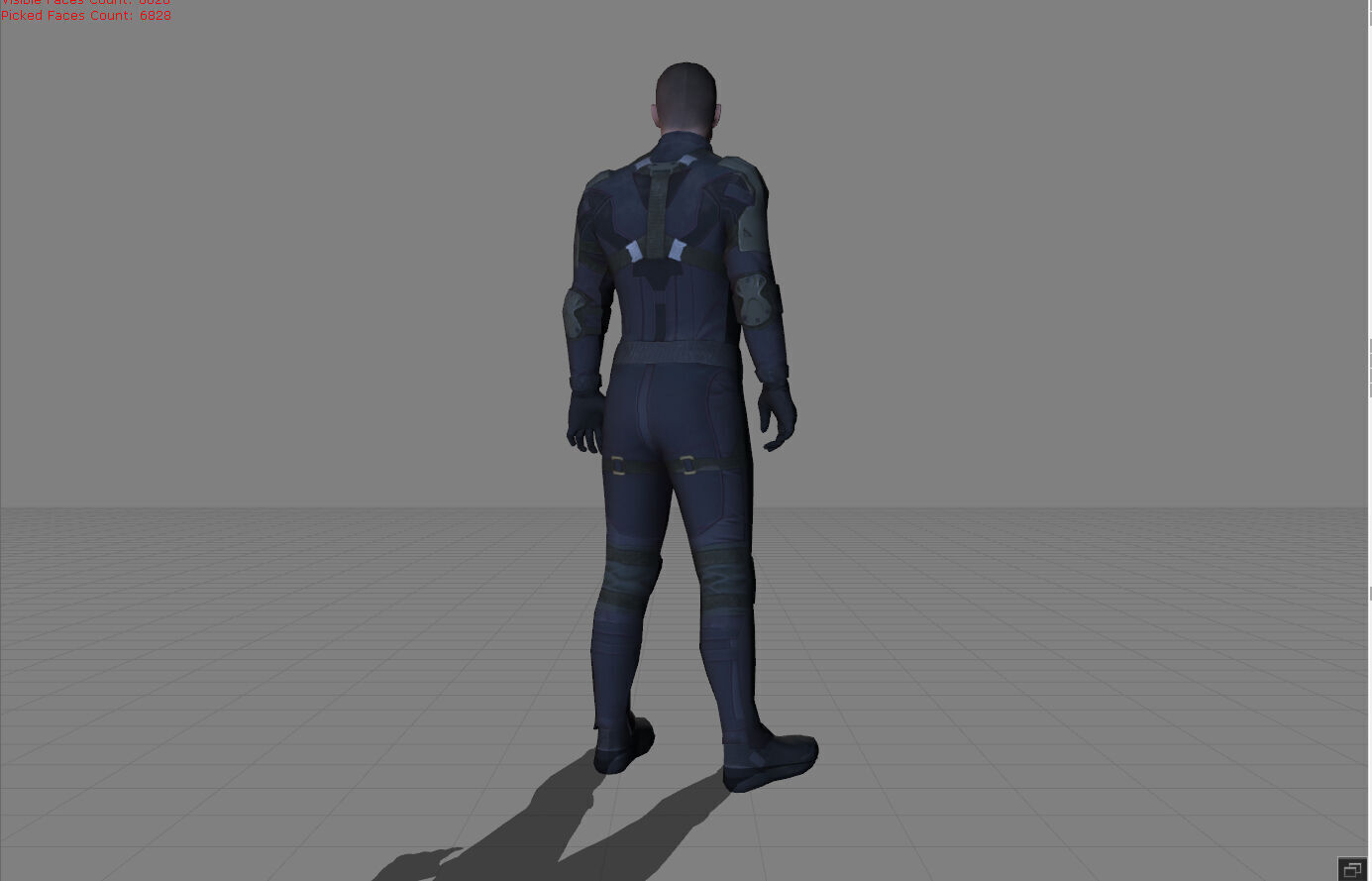 Victor PUBG - LOW  Low-poly 3D model_4