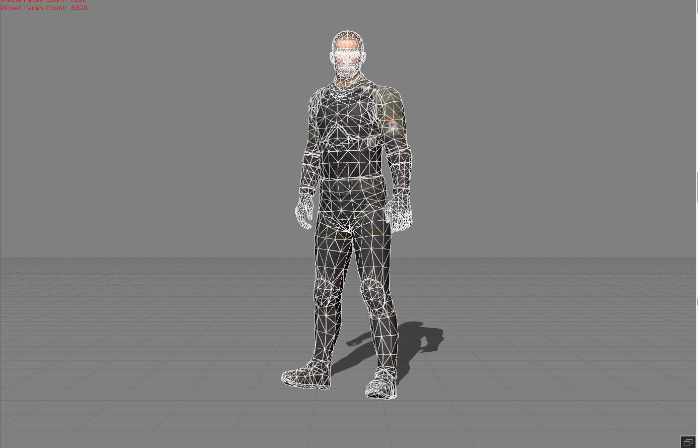 Victor PUBG - LOW  Low-poly 3D model_6