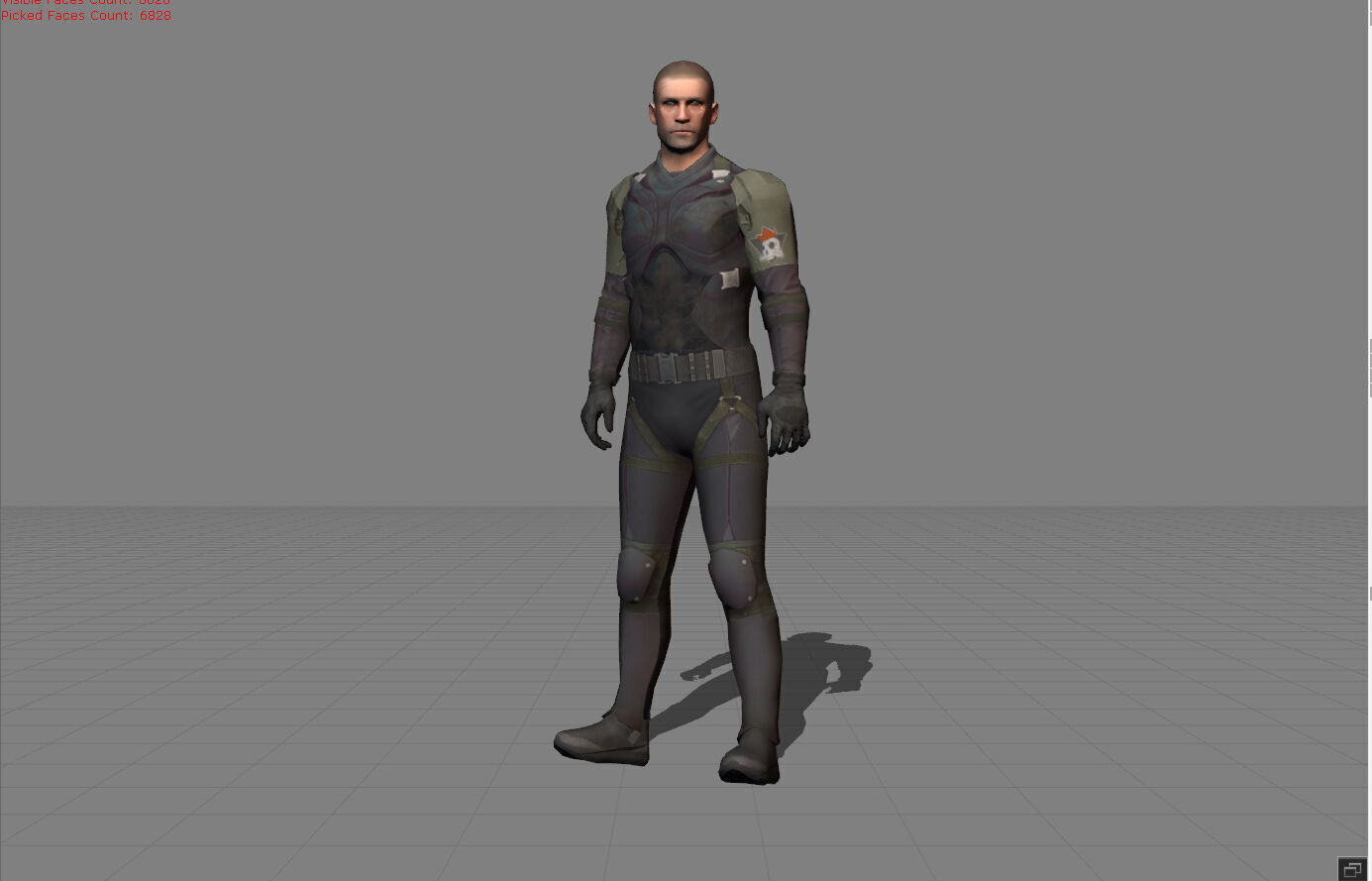 Victor PUBG - LOW  Low-poly 3D model_1