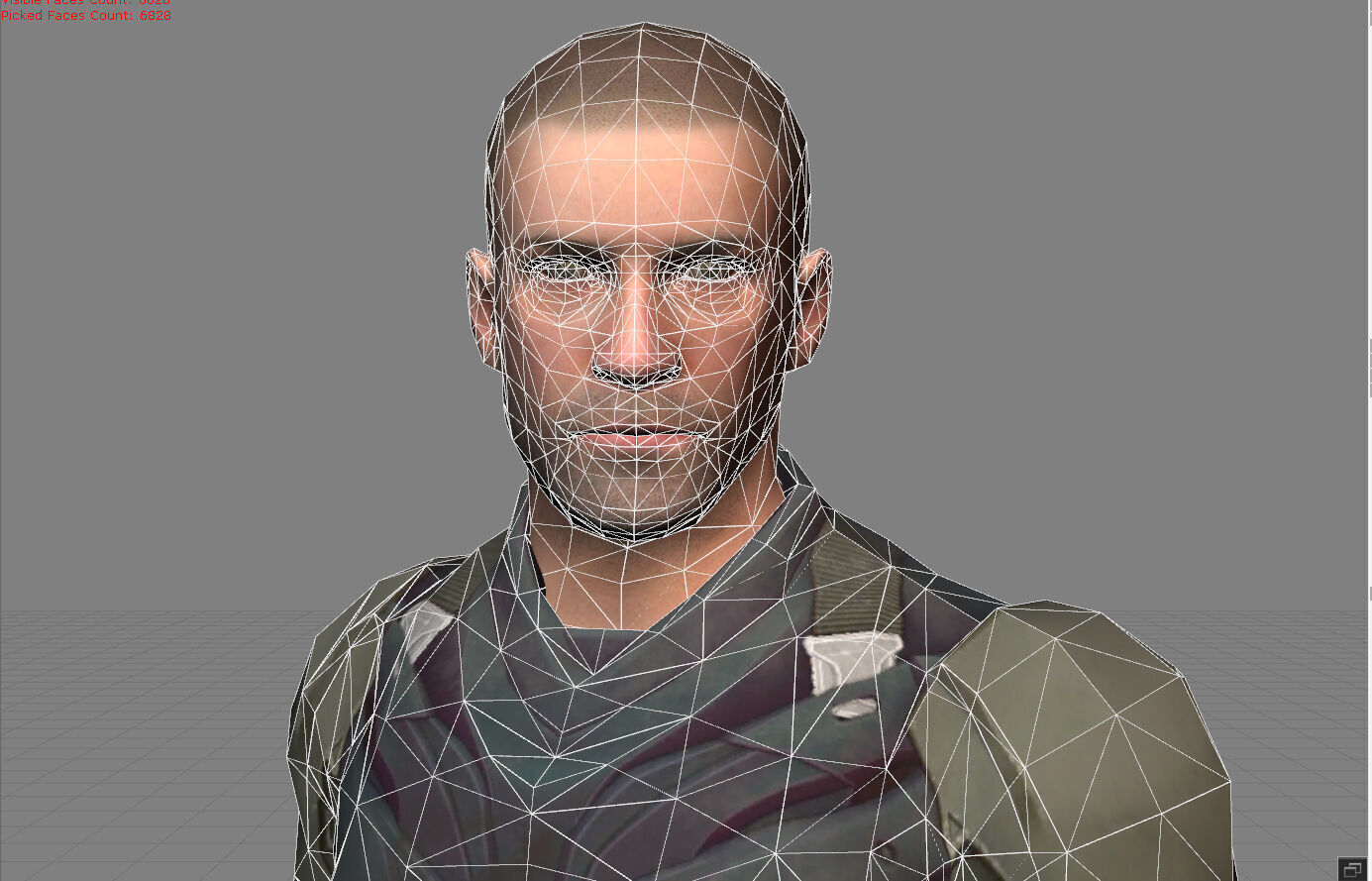 Victor PUBG - LOW  Low-poly 3D model_5