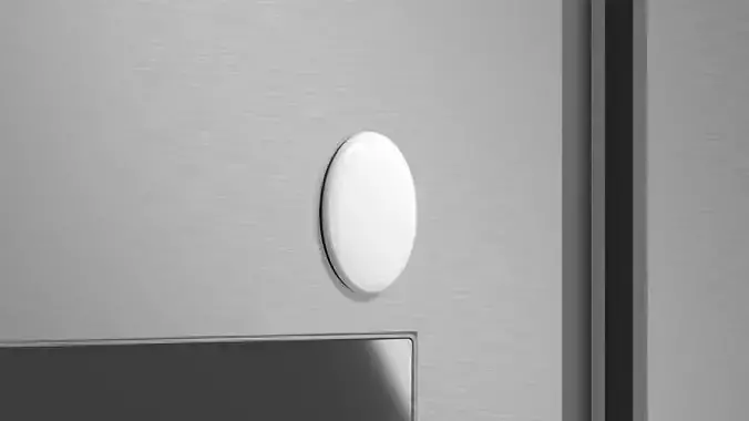 White Oval Fridge Magnet - vertical ovate magnetic souvenir 