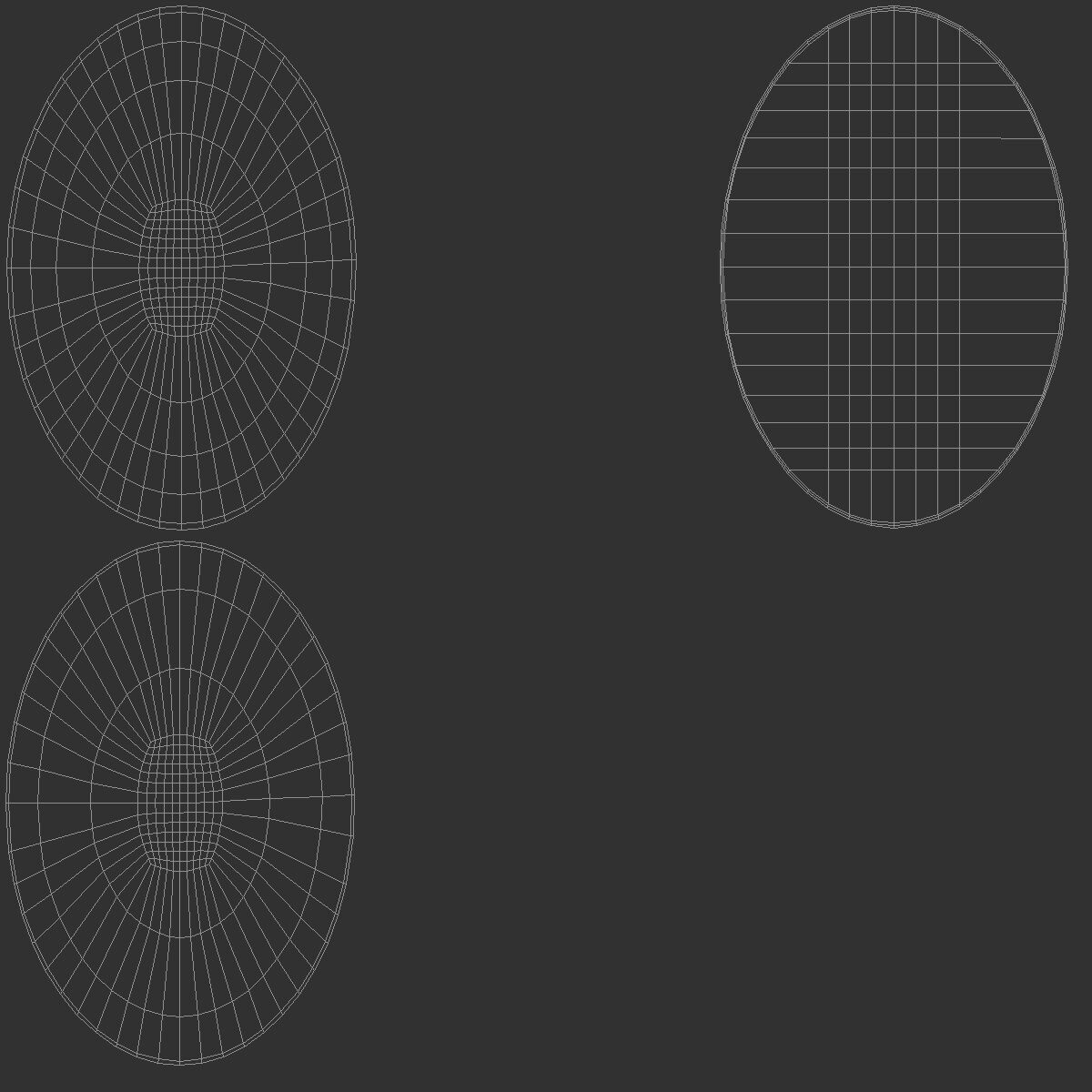 White Oval Fridge Magnet - vertical ovate magnetic souvenir  3D model_5