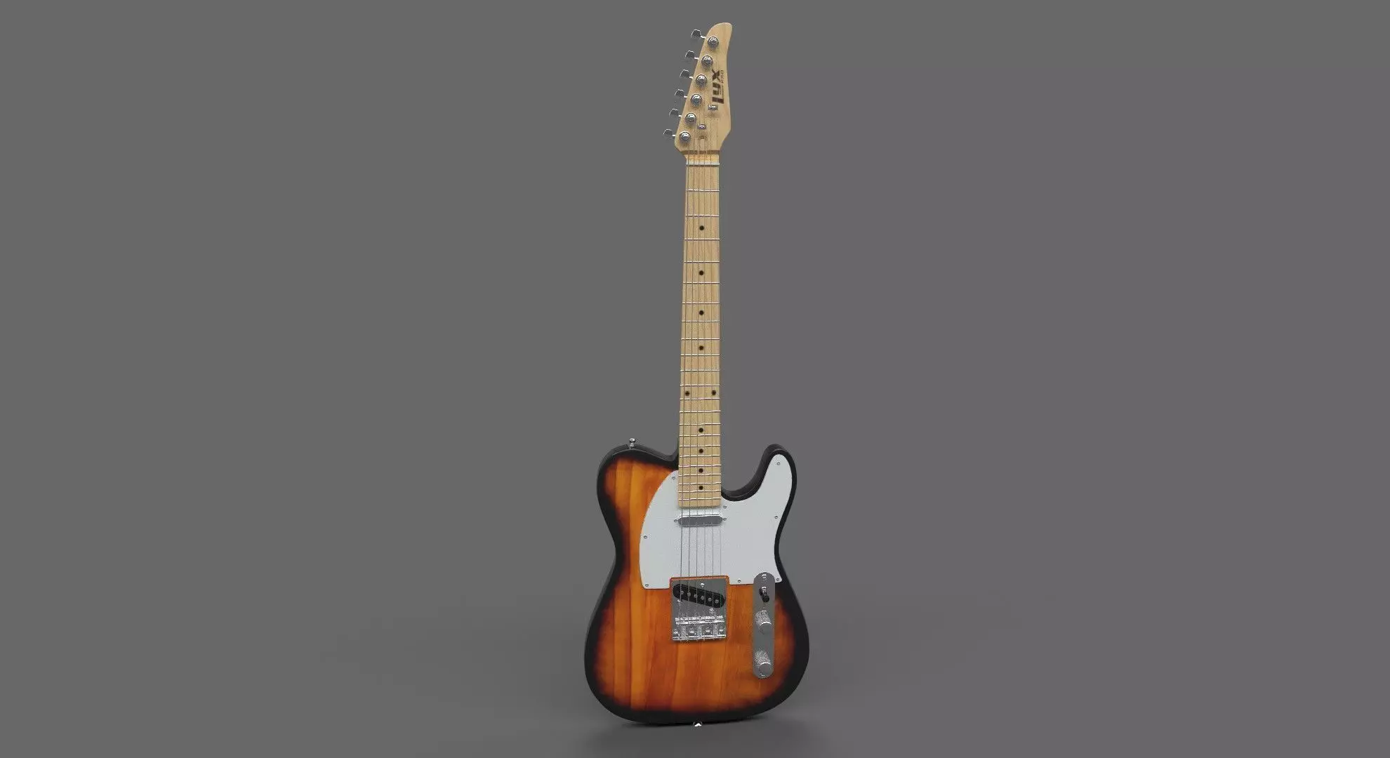 Bass Guitar Low-poly 3D model