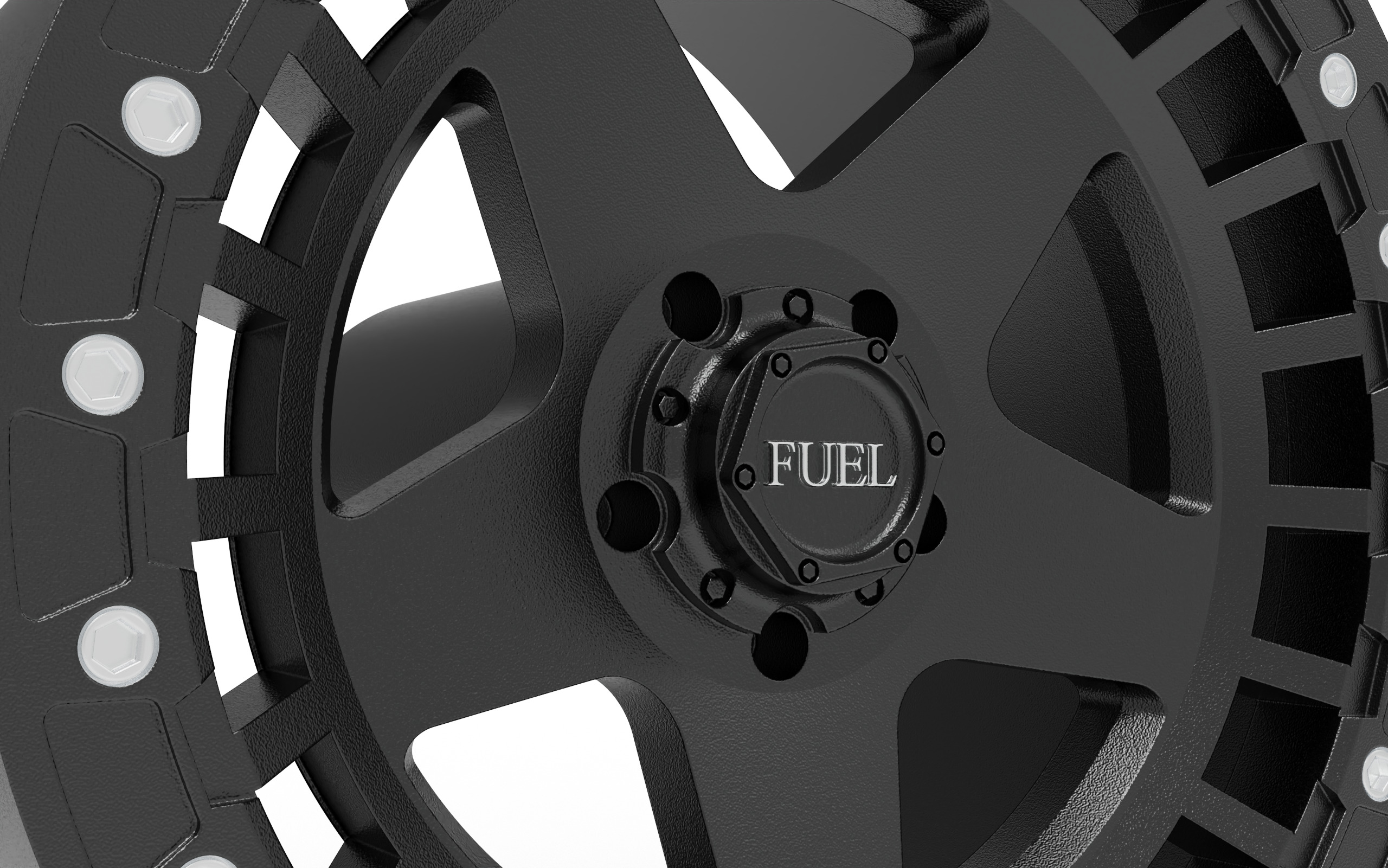 fuel off road warp beadlock wheel 3d print model 3D print model_3