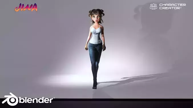 Cartoon Character Jina