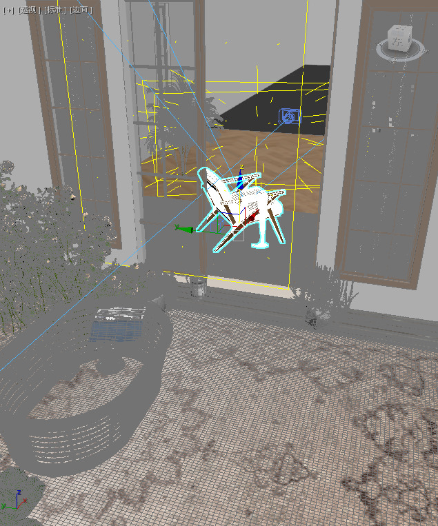 balcony scene 3D model_4