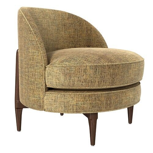 Belle Side Chair DeMuro Das Walnut Legs 3D model