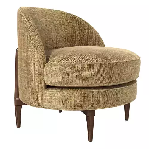 Belle Side Chair DeMuro Das Walnut Legs 3D model